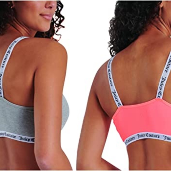 🧡JUICY COUTURE BRAND NEW 2-PACK BRALETTE SIZE S - Picture 3 of 14